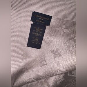 Louis Vuitton Monogram Shawl in Pale Taupe